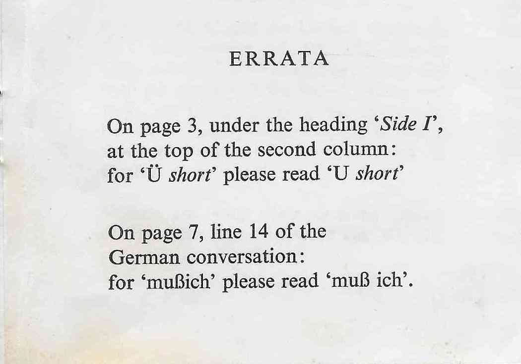 Inserts from GER-A-1